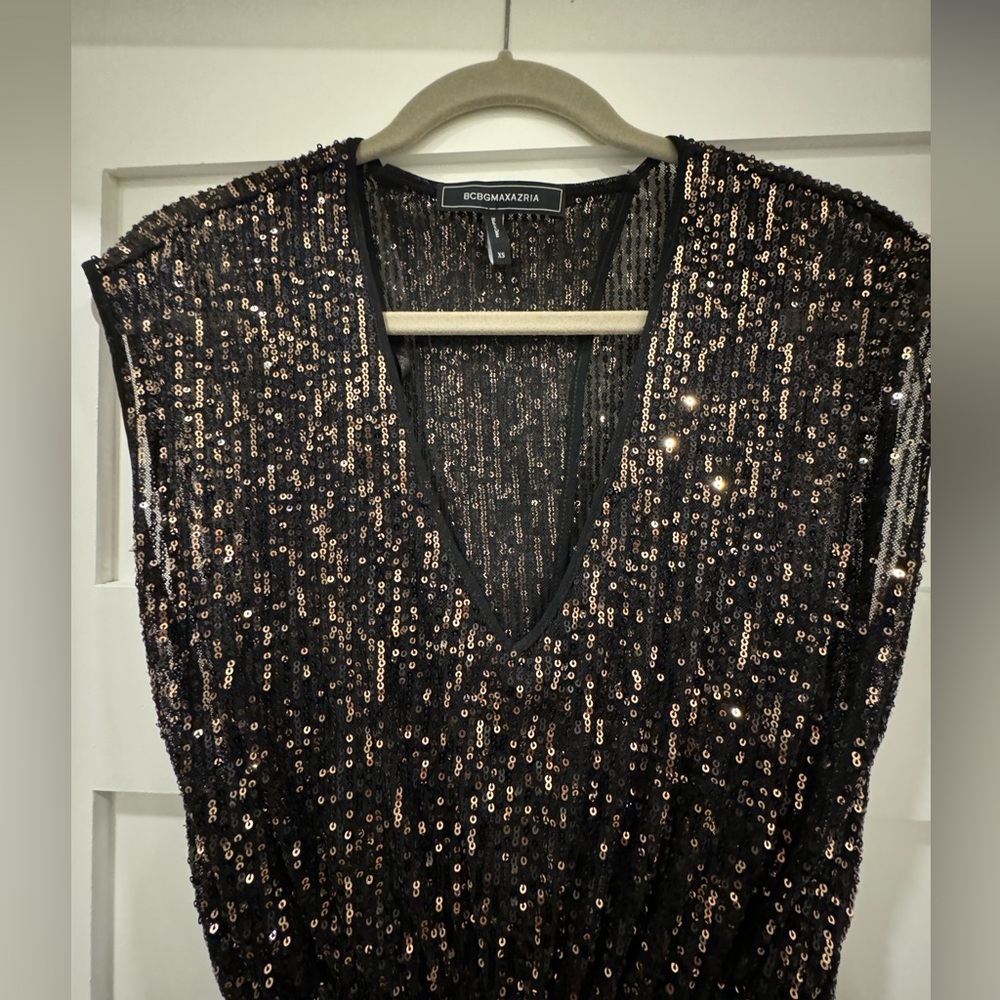 BCBG MaxAzria sequin jumpsuit